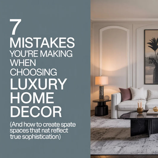 7 Mistakes You’re Making When Choosing Luxury Home Decor