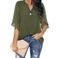Elegant Casual V-neck Chiffon Shirt for Women