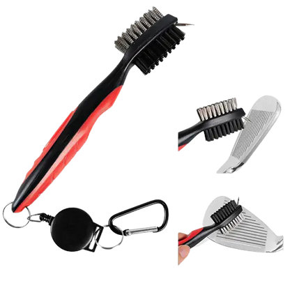 Golf Club Brush - 2-Sided Groove Cleaner Kit