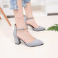 Versatile Women's Heels and Flats with Rhinestones