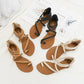 Womens Wedge Sandals with Matching Skirt and Roman Style