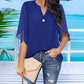 Elegant Casual V-neck Chiffon Shirt for Women