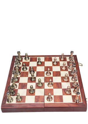 High-Quality Chess Set with Folding Board and Pieces
