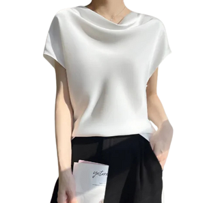 Silk Short-Sleeve Top