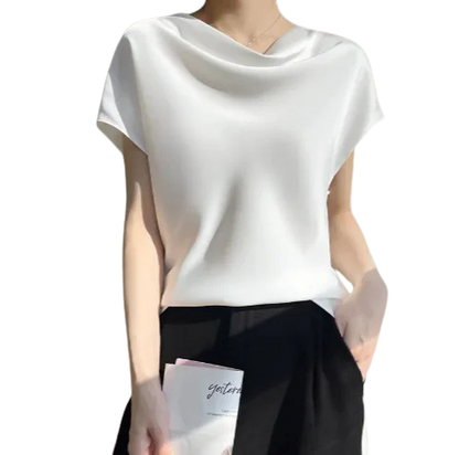 Silk Short-Sleeve Top