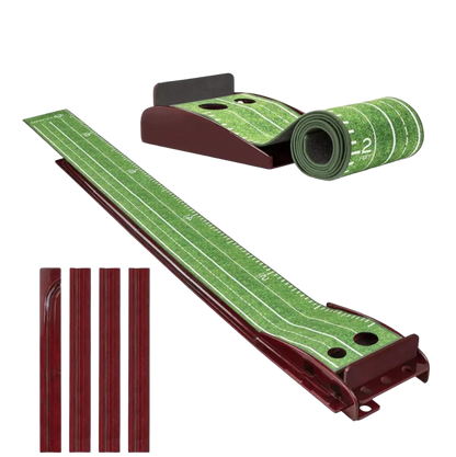 Velvet Mahogany Indoor Golf Putting Trainer