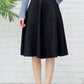 Suede Midi Skirt
