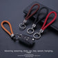 Vintage Handcrafted Metal Keychain with Rope Accents