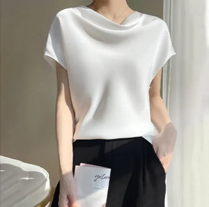 Silk Short-Sleeve Top