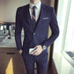 Men's Slim Fit Striped 3-Piece Suit