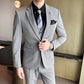 Men's Slim Fit Business Suit 3-Piece Set