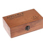 Vintage Letter Stamps with Lockable Wooden Box