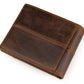 Leather Wallet with Patchwork