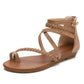 Womens Wedge Sandals with Matching Skirt and Roman Style