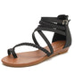 Womens Wedge Sandals with Matching Skirt and Roman Style