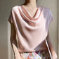 Silk Short-Sleeve Top