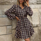 Long-Sleeved Plaid Dresses for Women (Indoor & Outdoor)