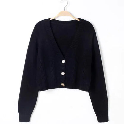 Short Cardigan Sweater Top