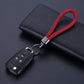 Vintage Handcrafted Metal Keychain with Rope Accents