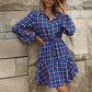 Long-Sleeved Plaid Dresses for Women (Indoor & Outdoor)