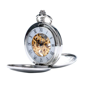 Vintage Dual-Open Mechanical Pocket Watch