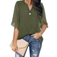 Elegant Casual V-neck Chiffon Shirt for Women