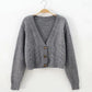Short Cardigan Sweater Top