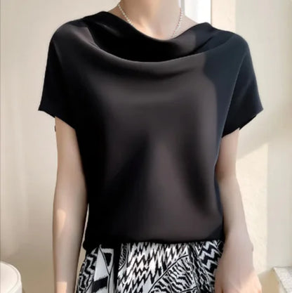 Silk Short-Sleeve Top