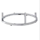 White Marble Top Round End - White