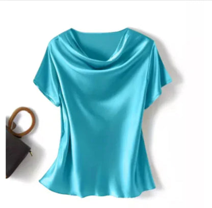 Silk Short-Sleeve Top