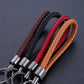 Vintage Handcrafted Metal Keychain with Rope Accents