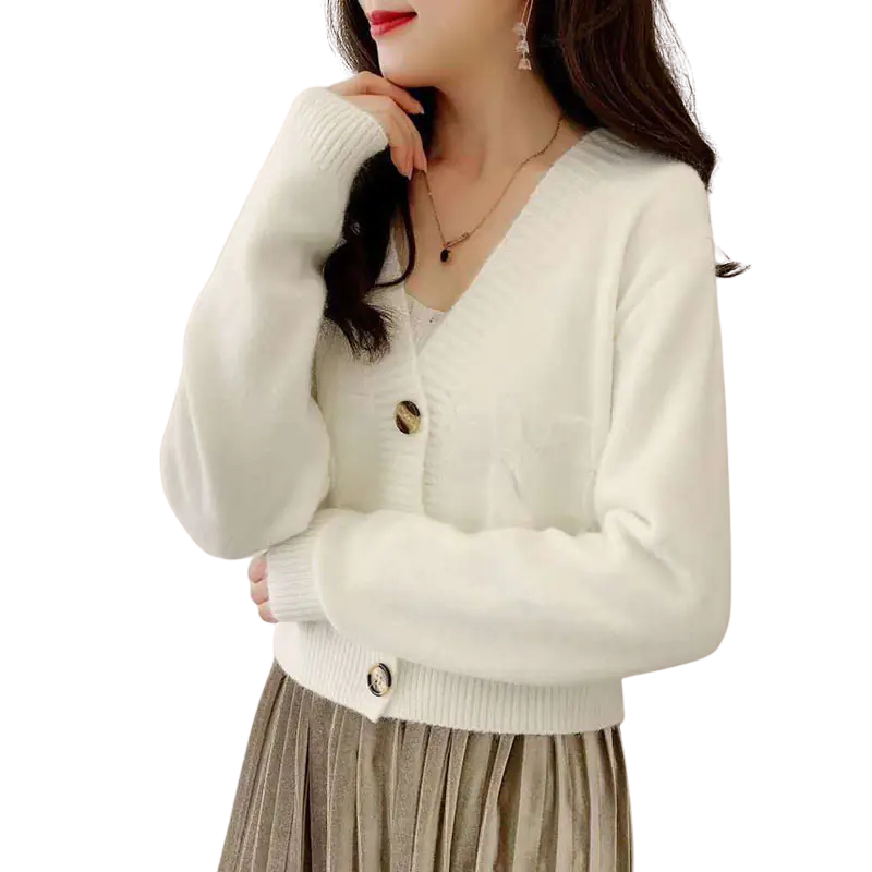 Short Cardigan Sweater Top