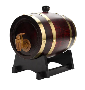 Vintage Oak Wooden Wine Barrel