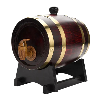 Vintage Oak Wooden Wine Barrel
