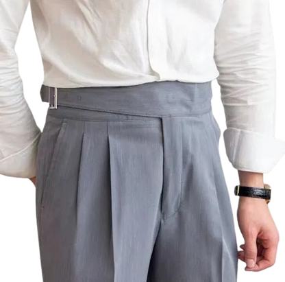 Men's Belt Skinny Casual Suit Pants