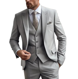 Classic Men's 3-Piece Slim Fit Suit