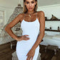 Backless Tie Dress, Bodycon Spaghetti Strap Dress