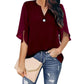Elegant Casual V-neck Chiffon Shirt for Women