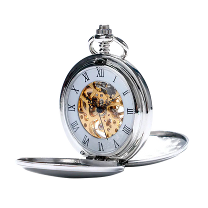 Vintage Dual-Open Mechanical Pocket Watch