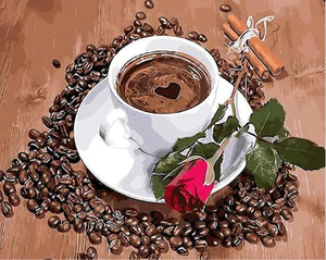DIY Digital Oil Painting, Coffee