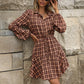 Long-Sleeved Plaid Dresses for Women (Indoor & Outdoor)
