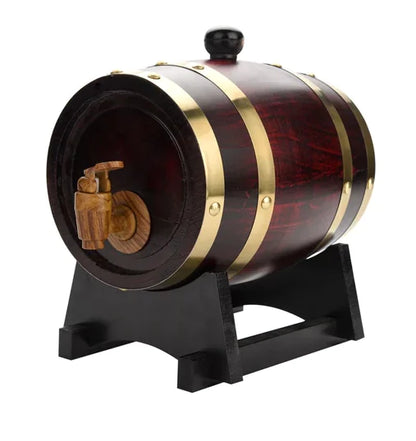 Vintage Oak Wooden Wine Barrel