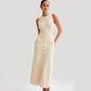 Elegant Knitted Sleeveless Long Dresses