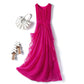 Silk Vest Long Skirt with Elegant Design