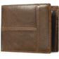 Leather Wallet with Patchwork