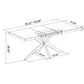 Retro Rectangular Stretch Dining Table
