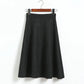 Suede Midi Skirt