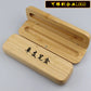 Bamboo Pen Box with Gel and Ballpoint Pens