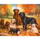 DIY Digital Oil Painting, Dogs