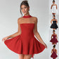 Sexy Tube Top Dress With Back Zipper Short Dress